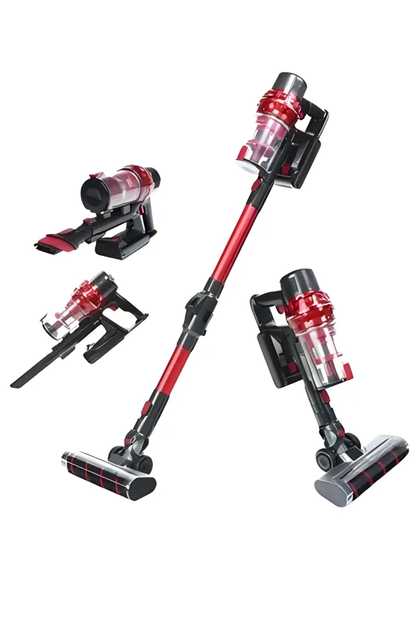 Silicon cpv red vacuum cleaner with multiple attachments