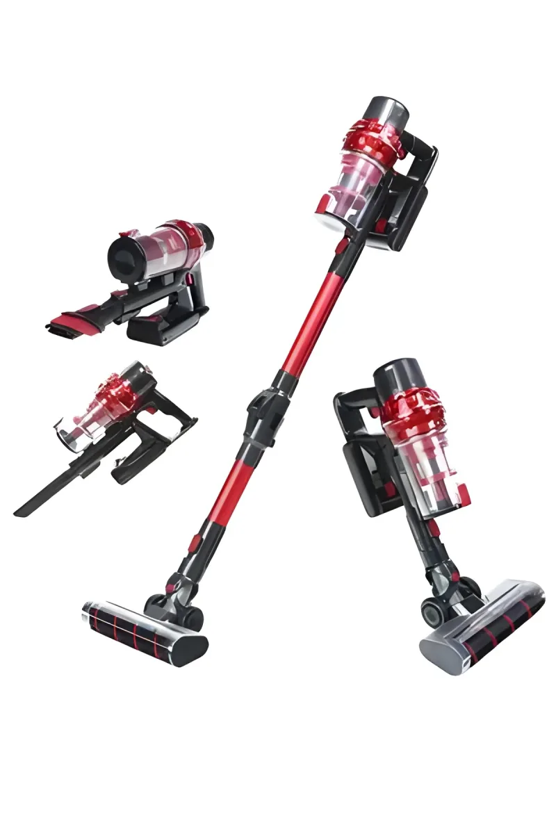 Silicon cpv red vacuum cleaner with multiple attachments